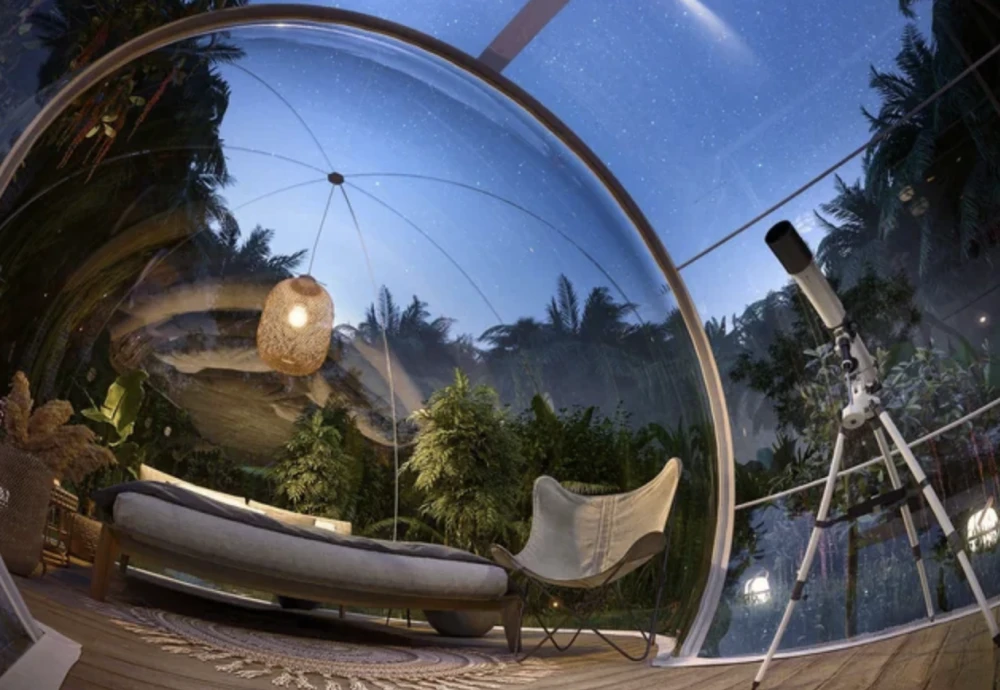 night sky bubble tent